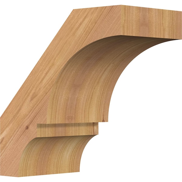 Ekena Millwork 5 1/2"W x 10"D x 10"H Balboa Smooth Knee Brace, Western Red Cedar BRC06X10X10BOA00SWR - main